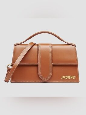 Jacquemus Cognac Brown Leather crossbody bag